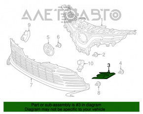 Grila radiatorului stânga Toyota Camry v70 18-20 LE/XLE nou OEM original