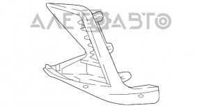 Grila bara fata stanga Lexus NX300 NX300h 18-21 Base, cu PDC, cu ornamente cromate, nou OEM original