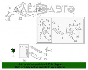 Deflector dreapta Lexus GS300 GS350 GS430 GS450h 06-11