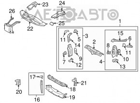 Дефлектор правый Lexus GS300 GS350 GS430 GS450h 06-11 новый OEM оригинал