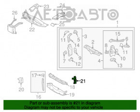 Дефлектор левый Lexus GS300 GS350 GS430 GS450h 06-11