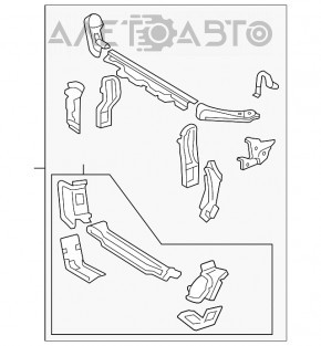 Televizor panou radiator Lexus ES350 07-12