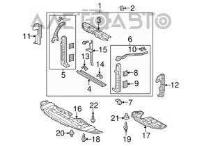 Televizorul panoului radiatorului Toyota Sienna 11-17 nou, neoriginal.