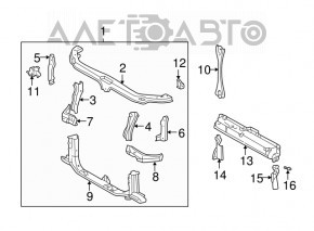 Televizor panou radiator Lexus RX300 98-03 nou OEM original