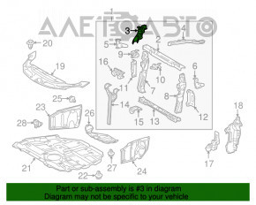 Bara dreapta a televizorului Lexus CT200h 11-17