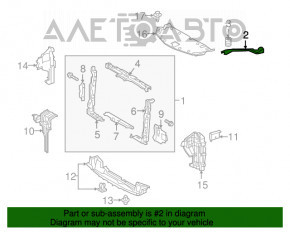 Perdeaua dreapta a televizorului Lexus NX200t NX300 NX300h 15-21