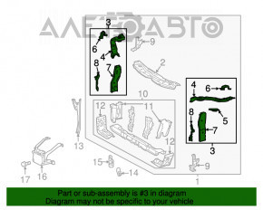 Ocularul drept Lexus ES300h ES350 13-15 nou original