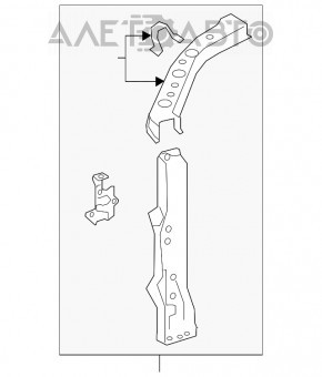 Ocularul drept Toyota Camry v70 18- nou OEM original