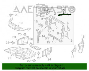 Bara stângă a farului de televizor Lexus CT200h 11-17