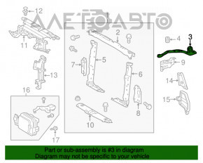 Banda de pe stânga a farului de la Toyota Rav4 13-15, nou, original OEM