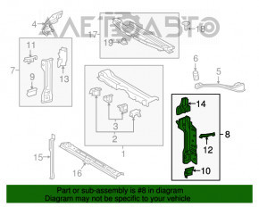 Bara laterală stângă a televizorului Toyota Prius 50 16- nou OEM original