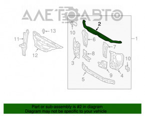 Планка телевизора верхняя Lexus GX470 03-09 OEM