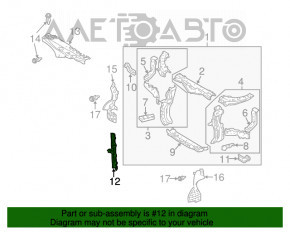 Bara de blocare a capotei pentru Lexus RX400h 06-09