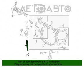 Bara de blocare a capotei Lexus RX400h 06-09