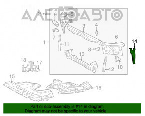 Планка замка капота Lexus IS200 IS300 99-05