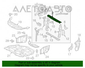 Bara superioară a televizorului Lexus CT200h 11-17