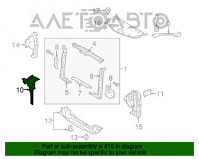 Планка замка капота Lexus NX200t NX300 NX300h 15-21