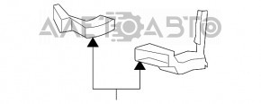 Воздуховод охлаждения тормозов левый Lexus GS300 GS350 GS430 GS450h 06-07 нет патрубка