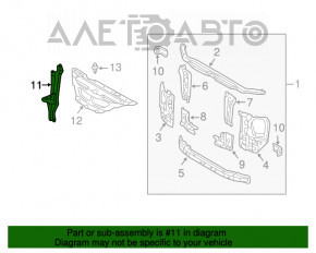 Планка замка капота Lexus GX470 03-09