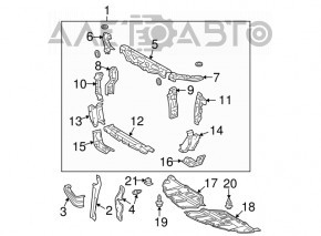 Televizor radiator Toyota Solara 2.4 04-08 cu grila de protectie