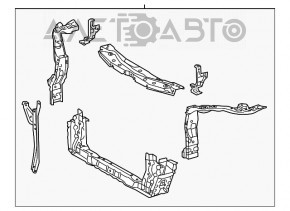 Televizorul panoului radiatorului Lexus ES300h ES350 16-18 nou TW neoriginal.