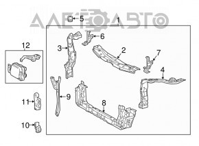 Televizorul panoului radiatorului Lexus ES300h ES350 16-18 nou TW neoriginal.