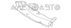 Deflectorul radiatorului inferior pentru Lexus GS300 GS350 GS430 GS450h 06-07 cu fisuri.