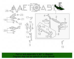 Capacul televizorului Toyota Prius 2004-2009