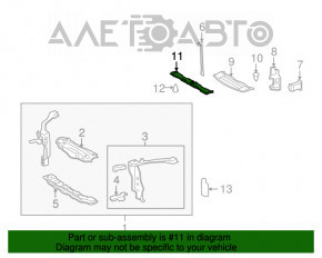 Grila radiatorului inferioara pentru Lexus LS460 07-12