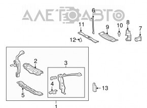 Grila radiatorului inferioara pentru Lexus LS460 07-12