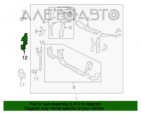 Grila radiatorului dreapta Toyota Camry v40 10-11