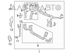 Grila radiatorului dreapta Toyota Camry v40 10-11