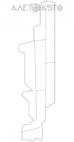 Дефлектор радиатора правый Lexus ES350 07-09 OEM