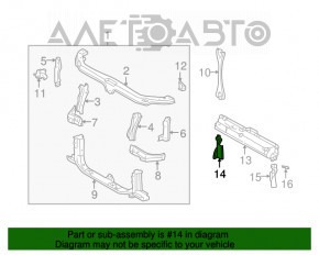 Дефлектор радиатора правый Lexus RX300 98-03