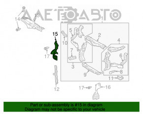 Deflector radiator dreapta Lexus RX400h 06-09