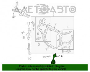 Deflector radiator stânga Lexus RX300 RX330 RX350 04-09