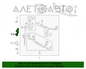 Дефлектор радиатора левый Toyota Camry v50 12-14 usa LE XLE