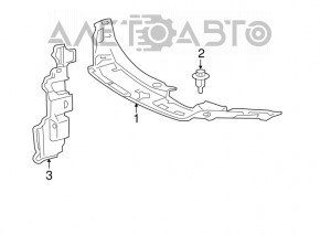 Deflector radiator stânga Lexus ES300h 13-15 pre-restilizare nou OEM original