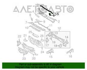 Garnitura grilei stergatoarelor Toyota Prius 2004-2009