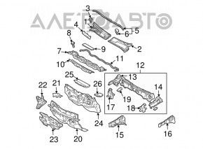 Garnitura grilei stergatoarelor Toyota Prius 2004-2009