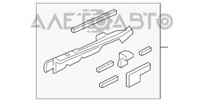 Garnitură aripă capot-dreapta Lexus NX200t NX300 NX300h 15-21