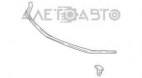 Garnitura capotei pe bara pentru Lexus NX300 NX300h 18-21 pe bara noua originală