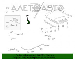 Петля капота правая Lexus IS200 IS300 99-05