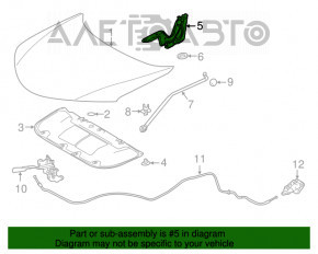 Петля капота правая Toyota Rav4 13-18 новый OEM оригинал