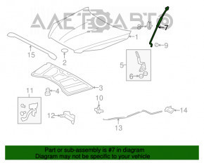 Suport de capot pentru Toyota Rav4 06-12