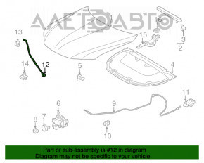 Suport de capot pentru Lexus CT200h 11-17