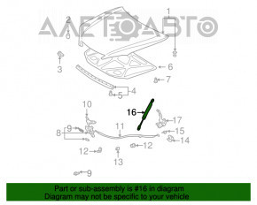 Amortizorul capotei Toyota Camry v30 2.4