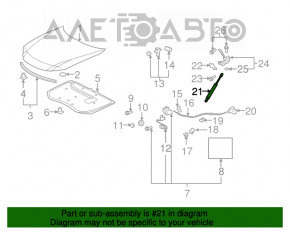 Amortizorul capotei dreapta pentru Lexus ES350 07-12.