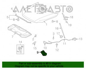 Capota de la Lexus RX350 RX450h 10-15