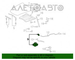 Замок капота Lexus LS460 LS600h 07-12